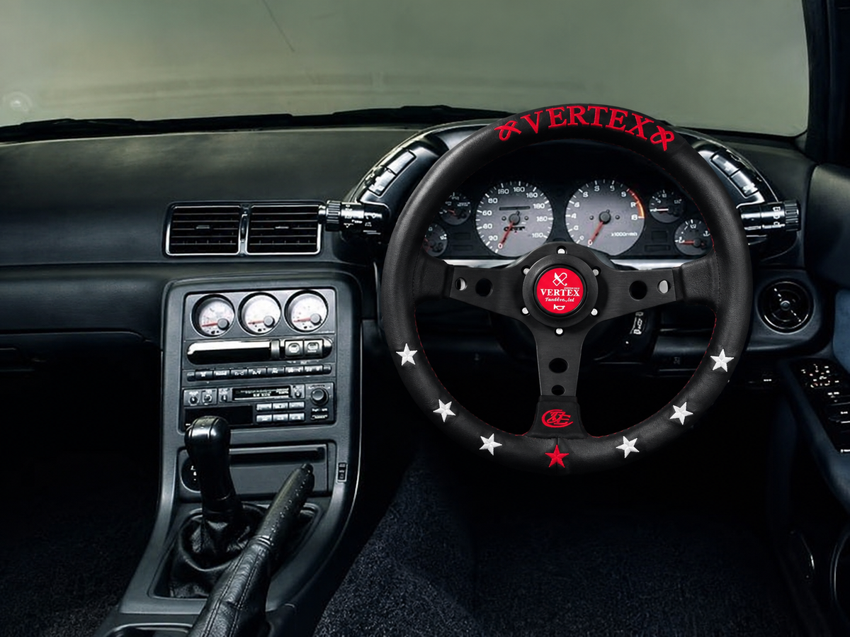 Vertex Stars Leather Steering Wheel With Horn Button