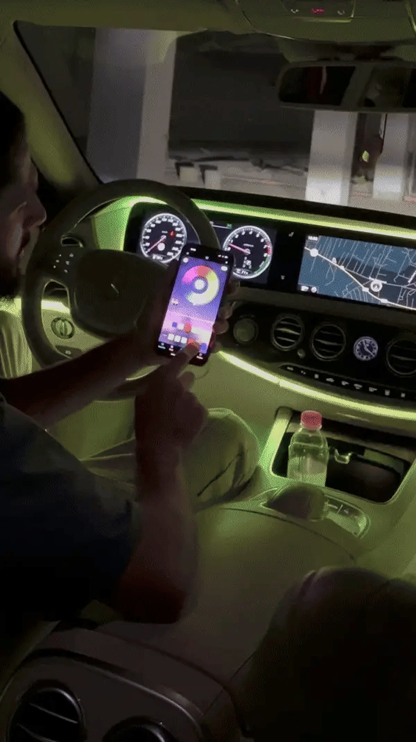 App Controlled Ambient Lights Kit - side profile