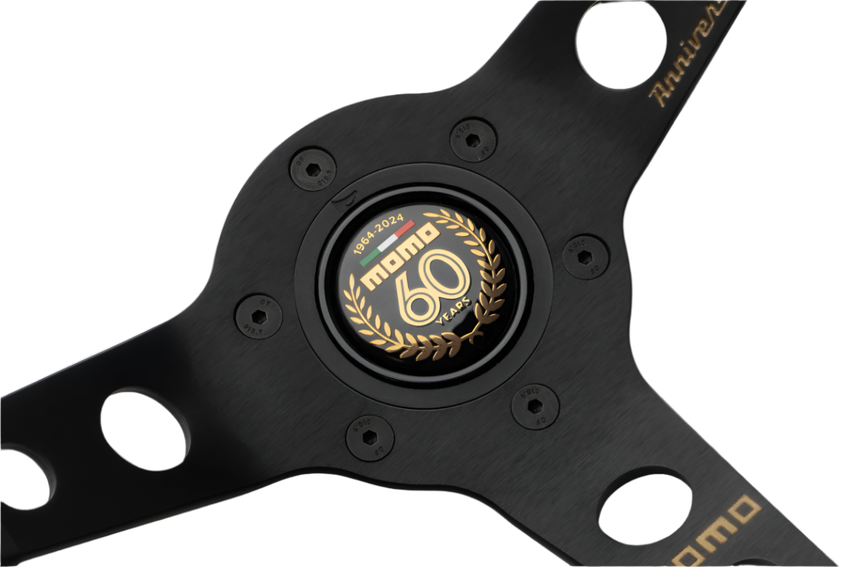 MOMO MOD. 07 Anniversario Racing Steering Wheel - close-up detail