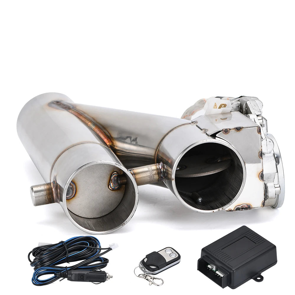 Dual-Valve Electric Exhaust Cutout Kit with remote control