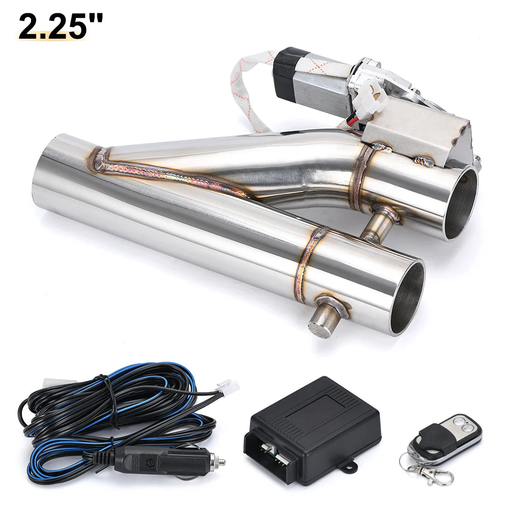 Dual-Valve Electric Exhaust Cutout Kit 2.25 inch