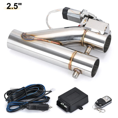 Dual-Valve Electric Exhaust Cutout Kit 2.5 inch