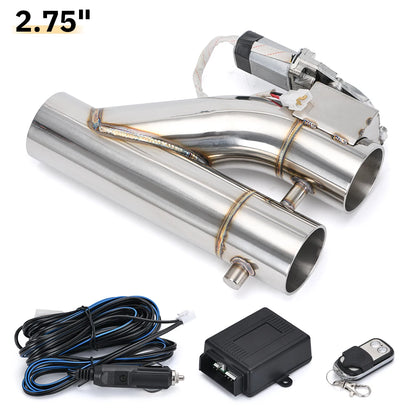 Dual-Valve Electric Exhaust Cutout Kit 2.75 inch