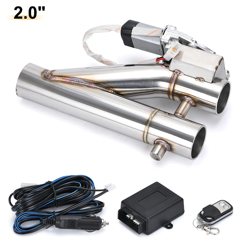 Dual-Valve Electric Exhaust Cutout Kit 2 inch