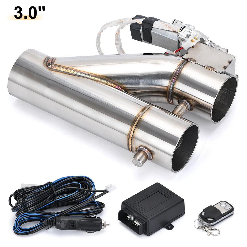 Dual-Valve Electric Exhaust Cutout Kit 3 inch